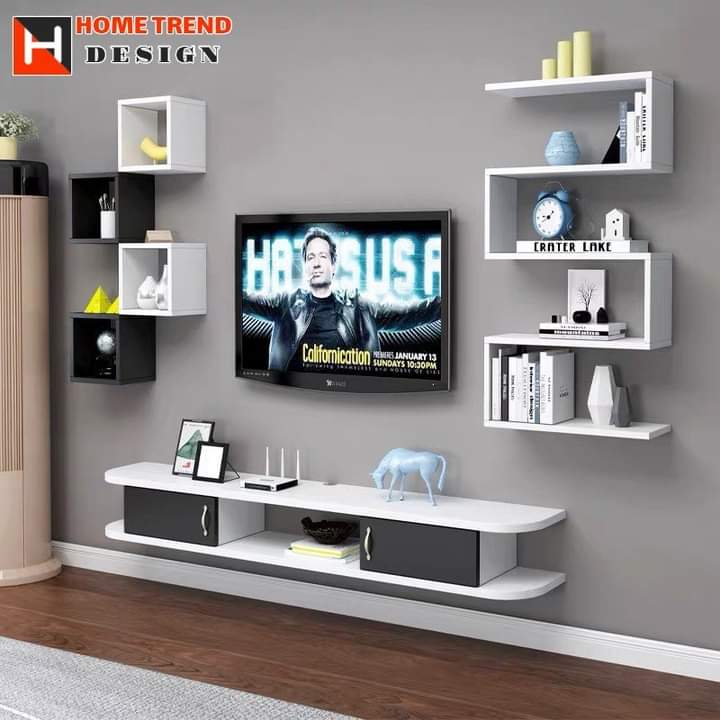 Kệ Ti Vi Nhựa Đài  Loan Treo Tường Mẫu 01 Tại Hải Phòng